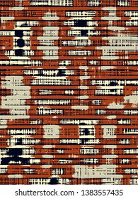 Abstract grunge vector background. Color composition of irregular overlapping graphic elements.