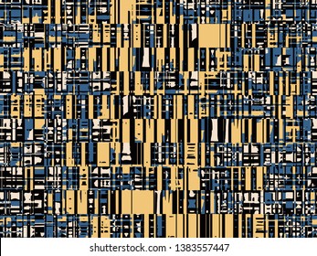 Abstract grunge vector background. Color composition of irregular overlapping graphic elements.