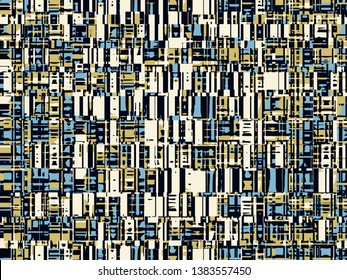 Abstract grunge vector background. Color composition of irregular overlapping graphic elements.