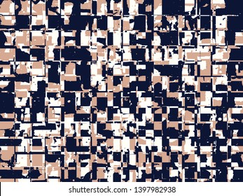 Abstract grunge vector background. Color composition of irregular graphic elements.