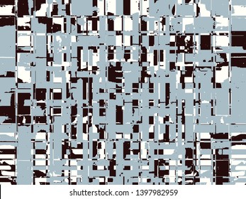 Abstract grunge vector background. Color composition of irregular graphic elements.