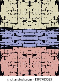 Abstract grunge vector background. Color composition of irregular graphic elements.