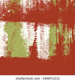 Abstract grunge vector background. Color handcrafted composition of irregular overlapping graphic elements.
