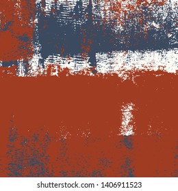 Abstract grunge vector background. Color handcrafted composition of irregular overlapping graphic elements.