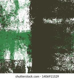 Abstract grunge vector background. Color handcrafted composition of irregular overlapping graphic elements.