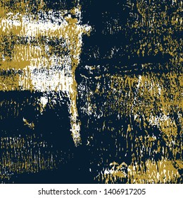 Abstract grunge vector background. Color handcrafted composition of irregular overlapping graphic elements.