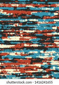Abstract grunge vector background. Color composition of irregular overlapping graphic elements.