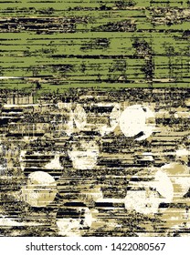 Abstract grunge vector background. Color handcrafted composition of irregular graphic elements.