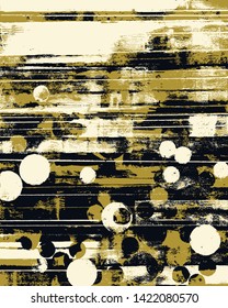 Abstract grunge vector background. Color handcrafted composition of irregular graphic elements.