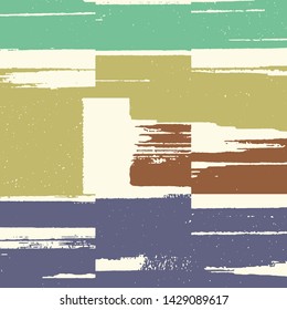 Abstract grunge vector background. Color squared composition of irregular  graphic elements.