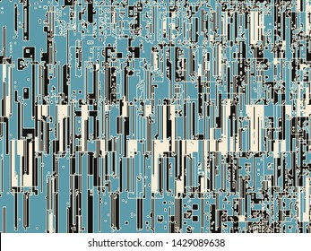 Abstract grunge vector background. Color composition of irregular overlapping graphic elements.