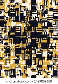 Abstract grunge vector background. Color composition of irregular overlapping graphic elements.