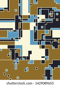 Abstract grunge vector background. Color composition of irregular  graphic elements.
