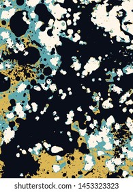Abstract grunge vector background. Color composition of irregular handcrafted elements.