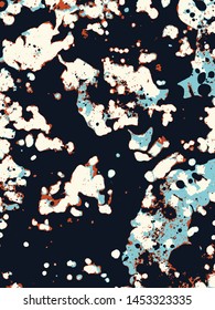 Abstract grunge vector background. Color composition of irregular handcrafted elements.