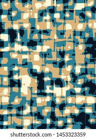 Abstract grunge vector background. Color composition of irregular elements.