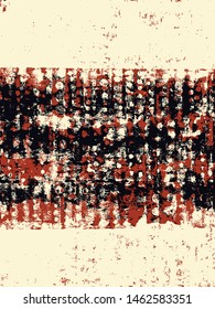Abstract grunge vector background. Color handcrafted composition of irregular graphic elements.