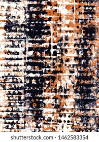 Abstract grunge vector background. Color handcrafted composition of irregular graphic elements.