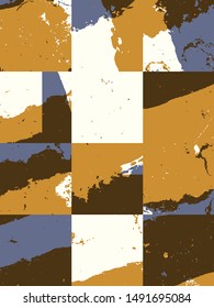 Abstract grunge vector background.  Color composition of irregular overlapping graphic elements.
