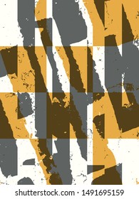 Abstract grunge vector background.  Color composition of irregular overlapping graphic elements.