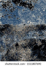 Abstract grunge vector background. Color handcrafted composition of irregular graphic elements.