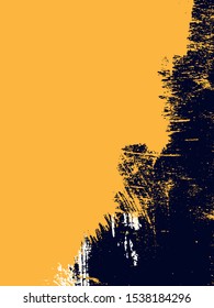 Abstract grunge vector background. Color handcrafted composition of irregular graphic elements.