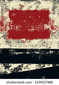 Abstract grunge vector background. Color handcrafted composition of irregular graphic elements.