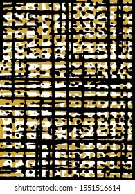 Abstract grunge vector background. Color composition of irregular overlapping graphic elements.