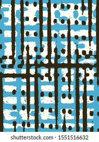 Abstract grunge vector background. Color composition of irregular overlapping graphic elements.