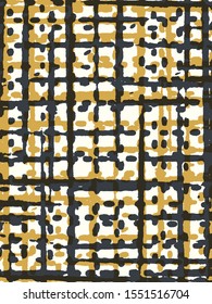 Abstract grunge vector background. Color composition of irregular overlapping graphic elements.