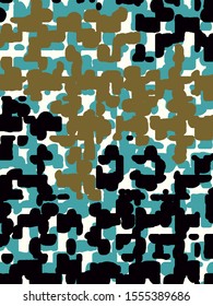 Abstract grunge vector background. Color composition of irregular overlapping graphic elements.