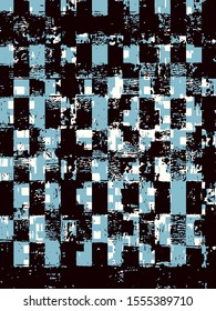 Abstract grunge vector background. Color composition of irregular overlapping graphic elements.