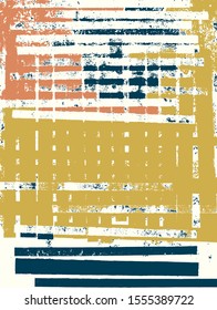 Abstract grunge vector background. Color composition of irregular overlapping graphic elements.