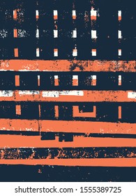 Abstract grunge vector background. Color composition of irregular overlapping graphic elements.