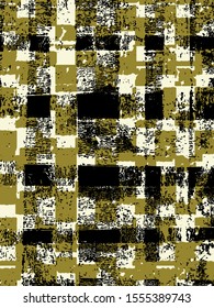 Abstract grunge vector background. Color composition of irregular overlapping graphic elements.