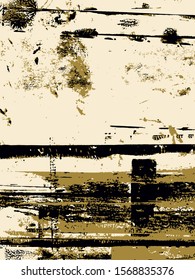 Abstract grunge vector background. Color handcrafted composition of irregular graphic elements.