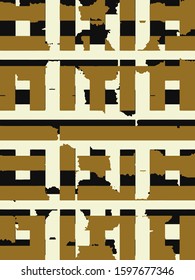 Abstract grunge vector background. Color composition of irregular overlapping graphic elements.