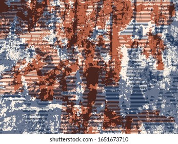 Abstract grunge vector background. Color composition of irregular overlapping graphic elements.