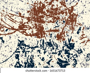 Abstract grunge vector background. Color composition of irregular  graphic elements.