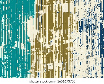 Abstract grunge vector background. Color composition of irregular overlapping graphic elements.