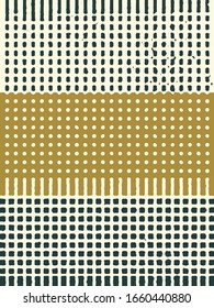 Abstract grunge vector background. Color composition of irregular overlapping striped graphic elements.