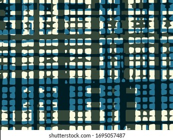 Abstract grunge vector background. Color composition of irregular overlapping graphic elements.