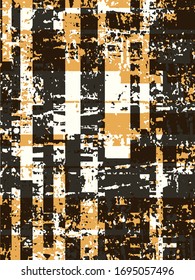 Abstract grunge vector background. Color composition of irregular overlapping graphic elements.