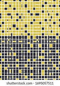 Abstract grunge vector background. Color composition of irregular overlapping graphic elements.