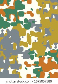Abstract grunge vector background. Color composition of irregular overlapping graphic elements.