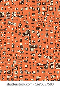 Abstract grunge vector background. Color composition of irregular overlapping graphic elements.