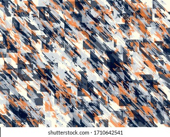 Fondo vector abstracto. Composición de color de elementos gráficos coincidentes irregulares.