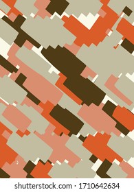 Fondo vector abstracto. Composición de color de elementos gráficos coincidentes irregulares.