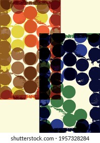 Abstract grunge vector background. Color handmade composition of irregular graphic elements.