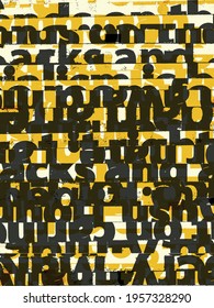 Abstract grunge vector background. Color handmade composition of irregular graphic elements.